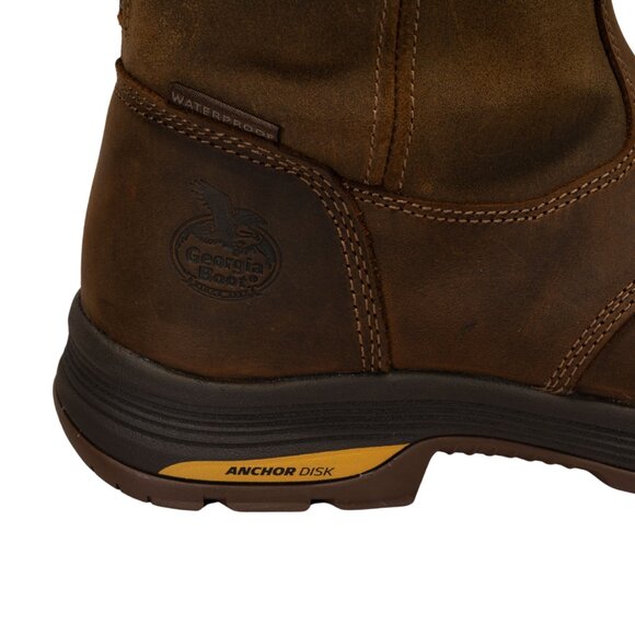 Georgia Boot Athens SuperLyte Alloy Toe Waterproof Wellington Pull-On Size 9 M - Picture 13 of 16